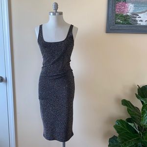 Lurex body con dress